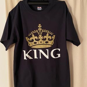New Black and Gold KING Tee Shirt